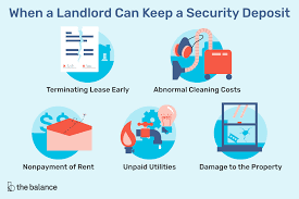 a landlord can keep the security deposit