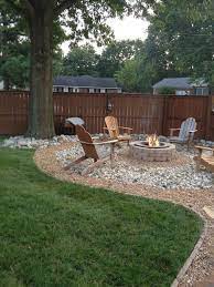 Outdoor Firepit In The Backyard