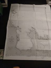 Details About Antique Vintage Us Navy Nautical Chart Aeronautical Map Lamit Bay Philippines