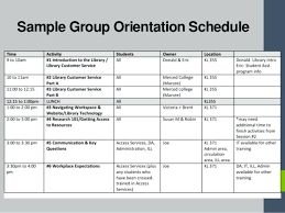 Training Plan Examples For Employees Sample Group Orientation
