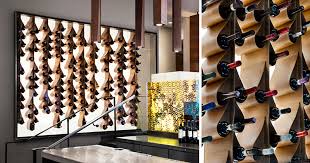 A Leather Wine Wall Doubles As Art In