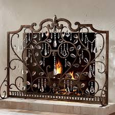 Louviere Fireplace Screen Frontgate