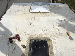 Rhino linings rv roof repair says it's about the same price of a rubber roof. Rhino Liner Our Vie