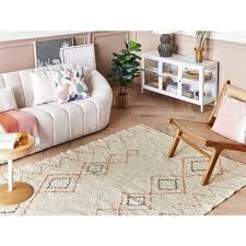 modern cotton rug geometric pattern