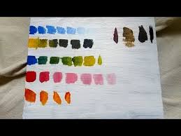 basic color mixing acrylic for