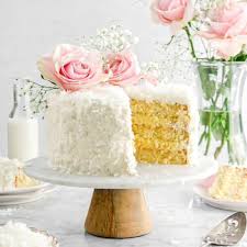 Coconut Cake With Coconut Pastry Cream