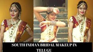 south indian bridal makeup in telugu