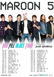 Maroon 5 Announces 2018 Red Pill Blues Tour Raynbowaffair
