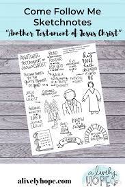 An lds coloring book for adults and youth. Come Follow Me Sketchnotes January 2020 Alivelyhope Com