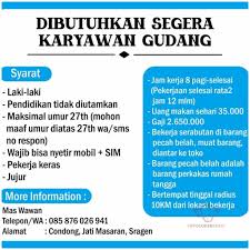 We did not find results for: Lowongan Kerja Karyawan Gudang Masaran Sragen Info Loker Solo