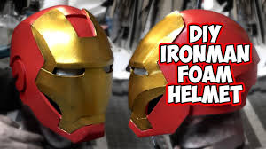3d printing an ironman helmet: Diy Ironman Mark 4 Foam Helmet Youtube