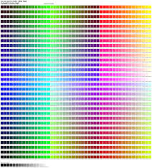 Morris Leffel Web Safe Color Chart