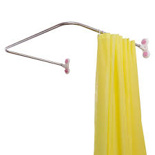 Ships free orders over $39. Baoyouni Bathroom U Shaped Corner Shower Curtain Rod Pole Decorative Curved Bath Curtain Rail Bar With Suction Cup 38 5 X 40 Buy Online At Best Price In Uae Amazon Ae