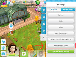 the sims mobile comprar itens no the