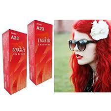 Enjoy following hair color trends, without damaging your hair, or committing long term! Buy Berina Permanent Hair Color Dye Berina A23 Bright Red Color 2 Box Online In Taiwan B00htyv1xa
