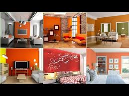 Orange Color Wall Paint Design