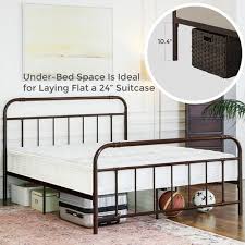 Pipe Metal Bed Frame With Headboard And