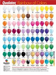 Balloon Color Chart Party Balloons Here Charlotte Nc 28227