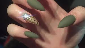 Olive Green Gel Nails New Expression Nails