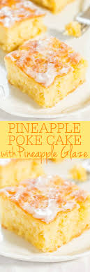 Using a yellow cake mix, you can have this beautiful classic dessert ready to serve in under an hour. Pineapple Cake With Pineapple Glaze Easy Poke Cake Averie Cooks