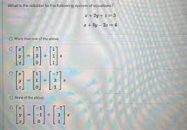 Three Linear Equations