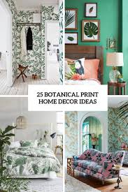 All the bedroom design ideas you'll ever need. 25 Botanical Print Home Decor Ideas Shelterness