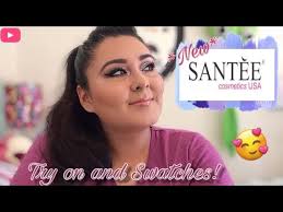 new santee cosmetics makeup try on
