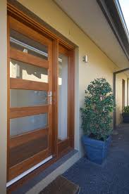 Teal Timber Doors Entry Doors