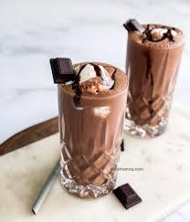vegan chocolate milkshake simple