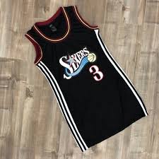 Jerseys and uniforms at the official online store of the. Dresses Sixers Iverson Jersey Mini Dress Poshmark