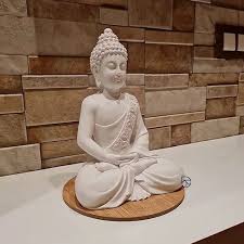 decorshed 10 inch buddha white color