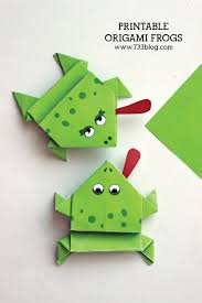 Watching the frog jump when you push on his hind legs is sure to provide hours of entertainment. Printable Origami Frogs Inspiration Made Simple