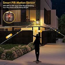 2 Pack Motion Sensor Outdoor Lights