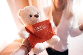 white teddy bear valentine s day gift