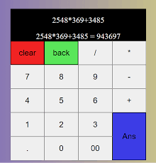simple calculator using html css