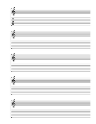 Blank Sheet Music Tab And Notation Guitar