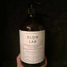 glow lab rhubarb and rose wash