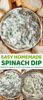 easy spinach dip recipe done in 5 mins