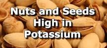 Which nuts are high in potassium?