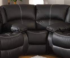Black Faux Leather Reclining Motion