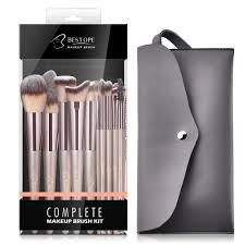 bestope makeup brushes conical handle