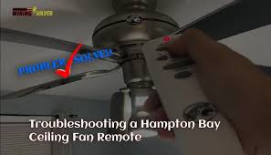 hton bay ceiling fan remote not