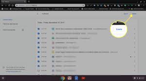 how to delete history on chromebook