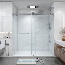 Double Sliding Frameless Shower Door