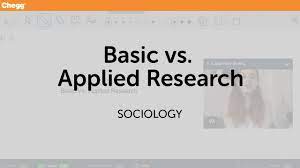 Definitions of basic research emphasise separation. Basic Vs Applied Research Sociology Chegg Tutors Youtube