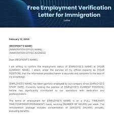 employment verification letter for