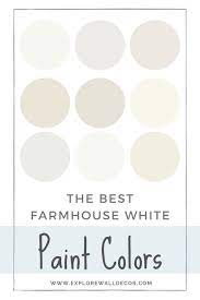 Best Farmhouse White Paint Color For