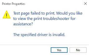 Ini mendukung sistem operasi seperti windows 10, windows 8 / 8.1, windows 7 dan windows vista (64/32 bit). The Specified Driver Is Invalid Or Windows Can T Print Due To A Problem With The Printer Setup When Attempting To Print Windows 10