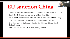 EU Sanction China - YouTube