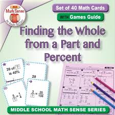 finding the whole from a part and percent